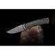 Fox Tur Liner Folding Knife 3 Elmax Steel Drop Point Blade Carbon Fiber Handle