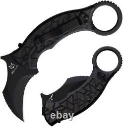 Fox Tribal K Folding Knife 2.25 Bohler N690 Steel Blade G10/Carbon Fiber Handle