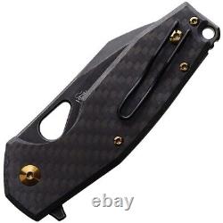 Fox Yaru Linerlock Folding Knife 3 Bohler M390 Steel Blade Carbon Fiber Handle