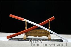 Full Tang Sharp 1095 High Carbon Steel Japanese Rose Wood Style Sword