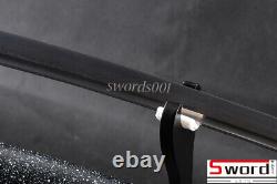 Full black Japanese samurai practice sword small tsuba katana Folded Steel Sharp