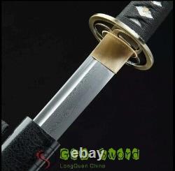 GLW Sword Real Handmade Japanese Katana Samurai Sword Damascus Steel Sharp Blade