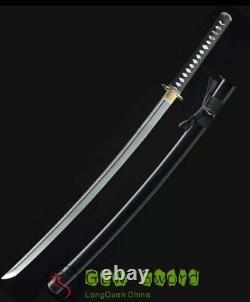 GLW Sword Real Handmade Japanese Katana Samurai Sword Damascus Steel Sharp Blade
