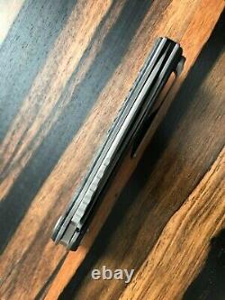 Green Thorn F3NS k110 Titanium Carbon fiber Flipper folding knife EDC New