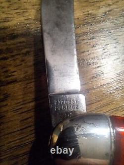 HAMMER BRAND Button Knife Made In USA Toothpick Carbon Steel Blade