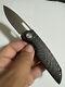 Hea Design Chief Folding Knife S35vn Carbon Fiber And Titanium