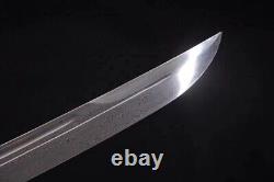 Hand Forged Chinese Sword Broadsword Damascus Folded Carbon Steel Blade Qing Dao