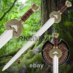 Hand Forged High Carbon Steel Viking Sword Sharp / Battle Ready Medieval Sword