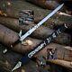 Hand Forged High Carbon Steel Viking Sword Sharp / Battle Ready Medieval Sword