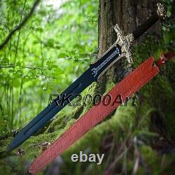 Hand Forged High Carbon Steel Viking Sword Sharp / Battle Ready Medieval Sword