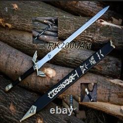 Hand Forged High Carbon Steel Viking Sword Sharp / Battle Ready Medieval Sword