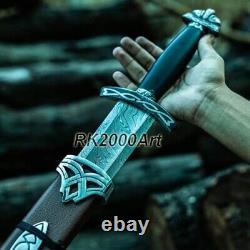 Hand Forged High Carbon Steel Viking Sword Sharp / Battle Ready Medieval Sword