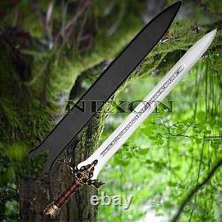 Hand Forged High Carbon Steel Viking Sword Sharp / Battle Ready Medieval Sword