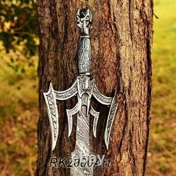 Hand Forged High Carbon Steel Viking Sword Sharp / Battle Ready Medieval Sword