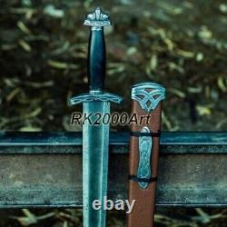 Hand Forged High Carbon Steel Viking Sword Sharp / Battle Ready Medieval Sword