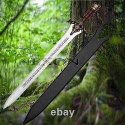 Hand Forged High Carbon Steel Viking Sword Sharp / Battle Ready Medieval Sword