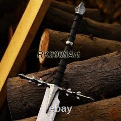 Hand Forged High Carbon Steel Viking Sword Sharp / Battle Ready Medieval Sword