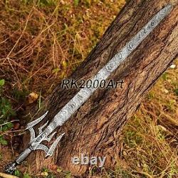 Hand Forged High Carbon Steel Viking Sword Sharp / Battle Ready Medieval Sword