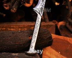 Hand Forged High Carbon Steel Viking Sword Sharp / Battle Ready Medieval Sword