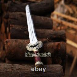 Hand Forged High Carbon Steel Viking Sword Sharp / Battle Ready Medieval Sword