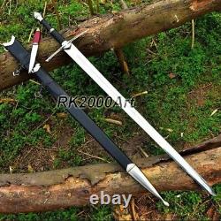 Hand Forged High Carbon Steel Viking Sword Sharp / Battle Ready Medieval Sword