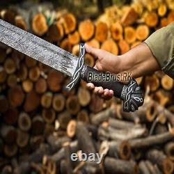 Hand Forged High Carbon Steel Viking Sword Sharp / Battle Ready Medieval Sword