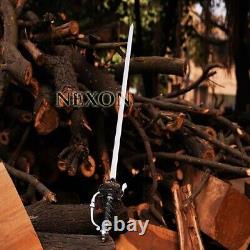 Hand Forged High Carbon Steel Viking Sword Sharp / Battle Ready Medieval Sword