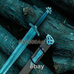 Hand Forged High Carbon Steel Viking Sword Sharp / Battle Ready Medieval Sword