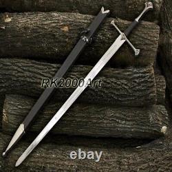 Hand Forged High Carbon Steel Viking Sword Sharp / Battle Ready Medieval Sword