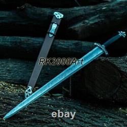 Hand Forged High Carbon Steel Viking Sword Sharp / Battle Ready Medieval Sword