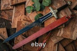 Hand Forged High Carbon Steel Viking Sword Sharp / Battle Ready Medieval Sword