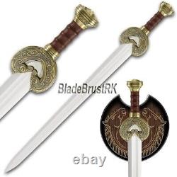 Hand Forged High Carbon Steel Viking Sword Sharp / Battle Ready Medieval Sword