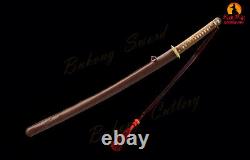 Handforged Folded and Clay-tempered High Carbon Steel WWII 98 Samurai Sword
