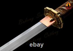 Handforged Folded and Clay-tempered High Carbon Steel WWII 98 Samurai Sword