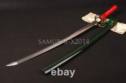 Handforged japanese unokubitsukuri katana sword folded carbon steel full tang