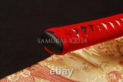 Handforged japanese unokubitsukuri katana sword folded carbon steel full tang