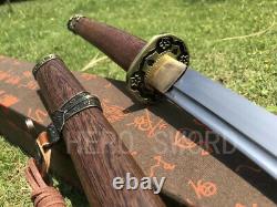 Handmade 1095 high carbon Japanese Tachi Full Tang Samurai Katana Sword Sharp