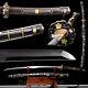 Handmade Brass Saya Samurai Sword Saber Sharp Folded Steel Blade Katana Tachi