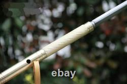 Handmade Chinese Sharp Fold Steel Blade Kung Fu Sword Jian Brass Handle Scabbard