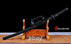 Handmade Sharp Japanese Samurai Katana Damascus Folded Steel Full Tang Sword