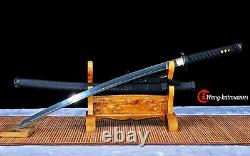 Handmade Sharp Japanese Samurai Katana Damascus Folded Steel Full Tang Sword