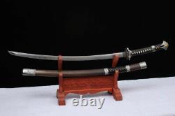 Handmade Tachi Japanese Samurai Katana Sword Folded Steel Sharp Hardwood Sheath