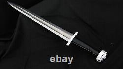 Handmade Viking Sword 1095 Folded Steel Iron Fittings Sharpened