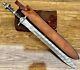 High Carbon Damascus Folded Steel Viking Sword Full Tang Handmade Razor Sharp