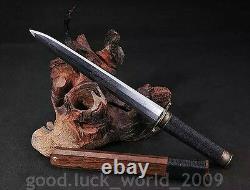 High Quality Chinese Short Sword Dagger Folded Pattern Steel Sharp Blade #6631