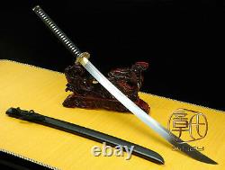 High Quality Japanese Ninja Sect Shrine Samurai Sword Katana Folded Steel #3709