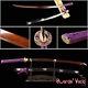 High Carbon Steel Japanese Samurai Katana Folded Steel Electroplating Red Blade