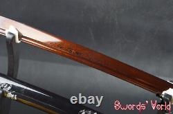 High carbon steel Japanese Samurai Katana Folded steel Electroplating red blade