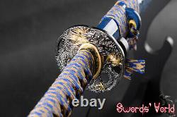 Japanese Clay Tempered Samurai Katana Sword Folded 1095 Carbon Steel blade