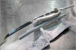 Japanese Ninja Shrine Sect Tang Samurai Sword Katana Folded Steel Blade #2743